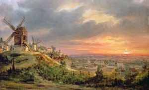 Vista do Butte Montmartre, c.1830